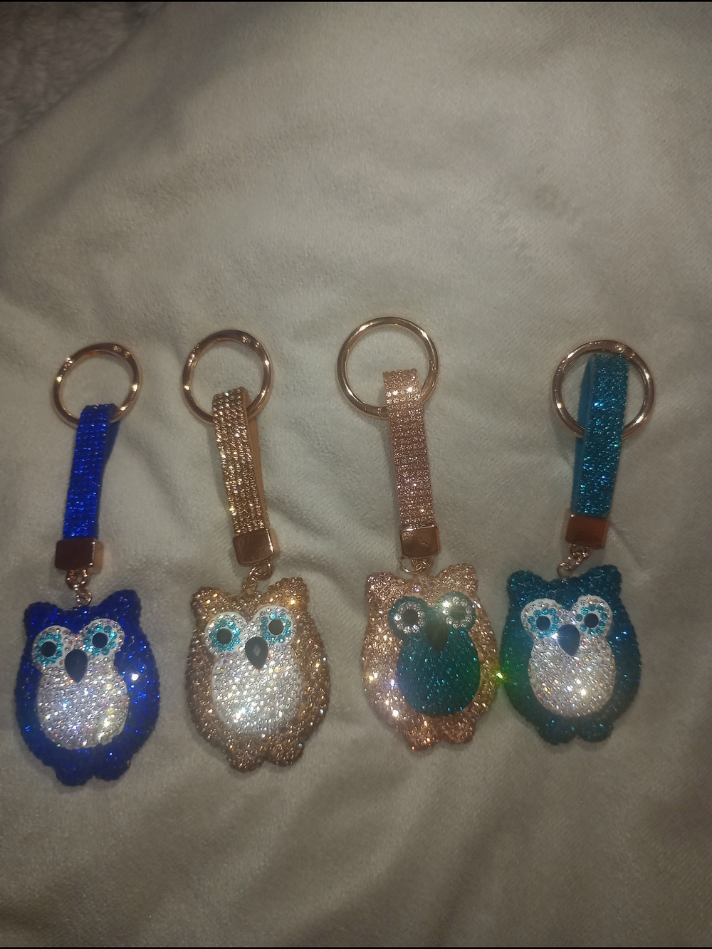 Crystal Owl Bag Charm - Pick One